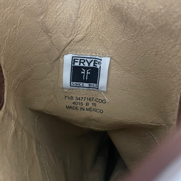 Frye Melissa Button Cognac Size 7.5B - Picture 7 of 9